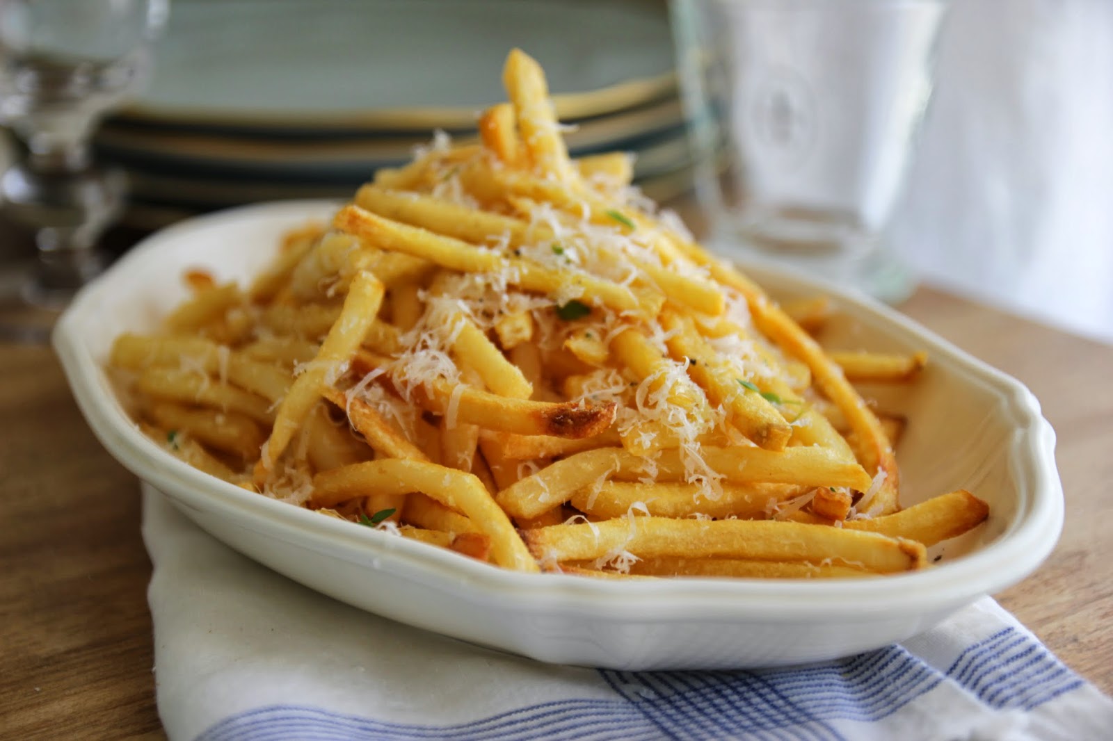 Jenny Steffens Hobick "Homemade" Truffle Fries Baked Truffle Parmesan Fries Steak Frites