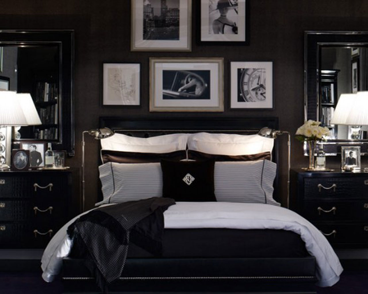 Black Grey Bedroom Decorating Ideas