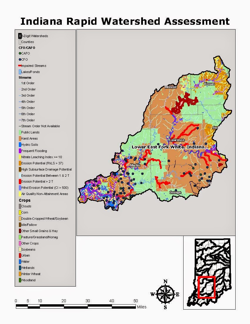 River Rat Diary East Fork White River watershed