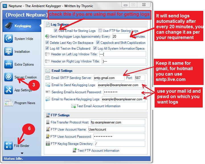 Learn to hack Keylogger Attack