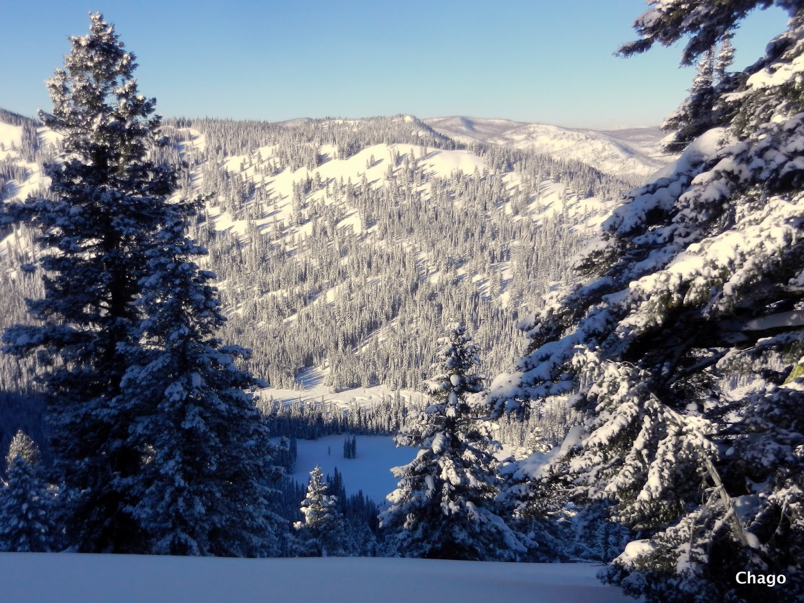 Mores Creek Summit Backcountry Skiing Bull Trout Lake Inlet Glades 1.