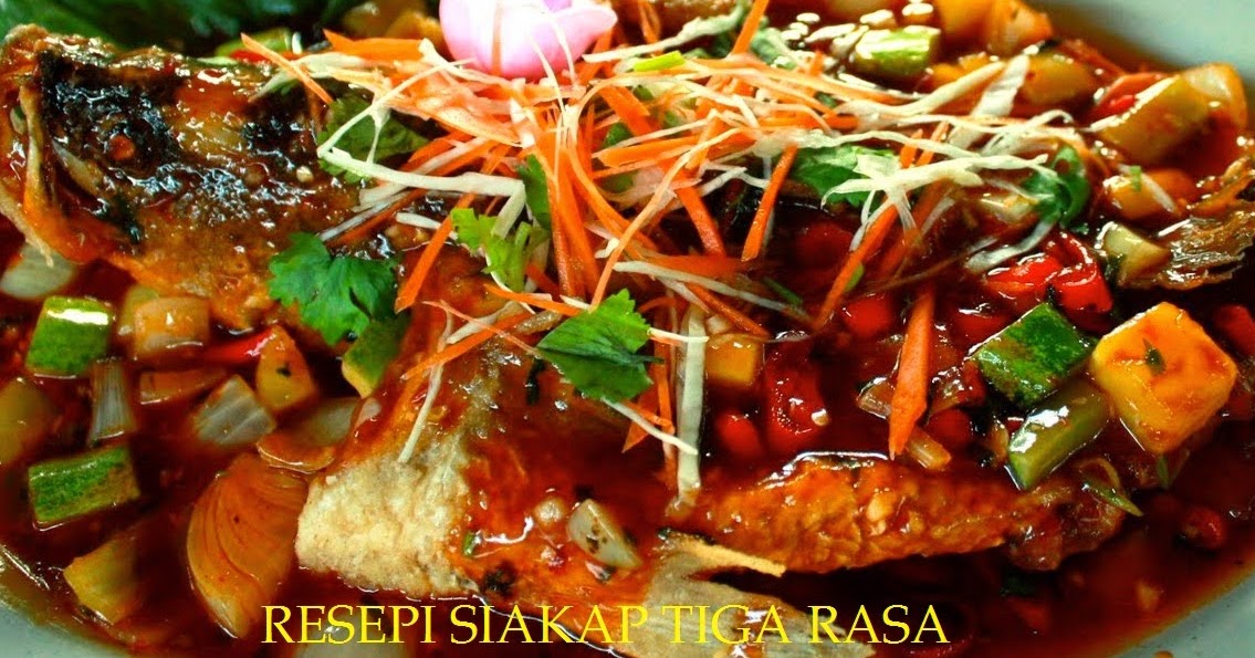 SIAKAP TIGA RASA ALA THAI  RESEPI