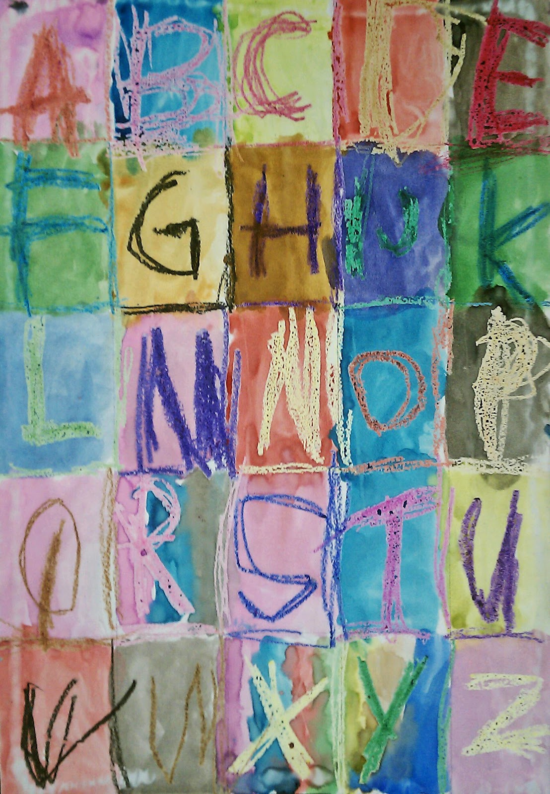 WE (heart) Art: Jasper Johns ABC Art (Kindergarten)