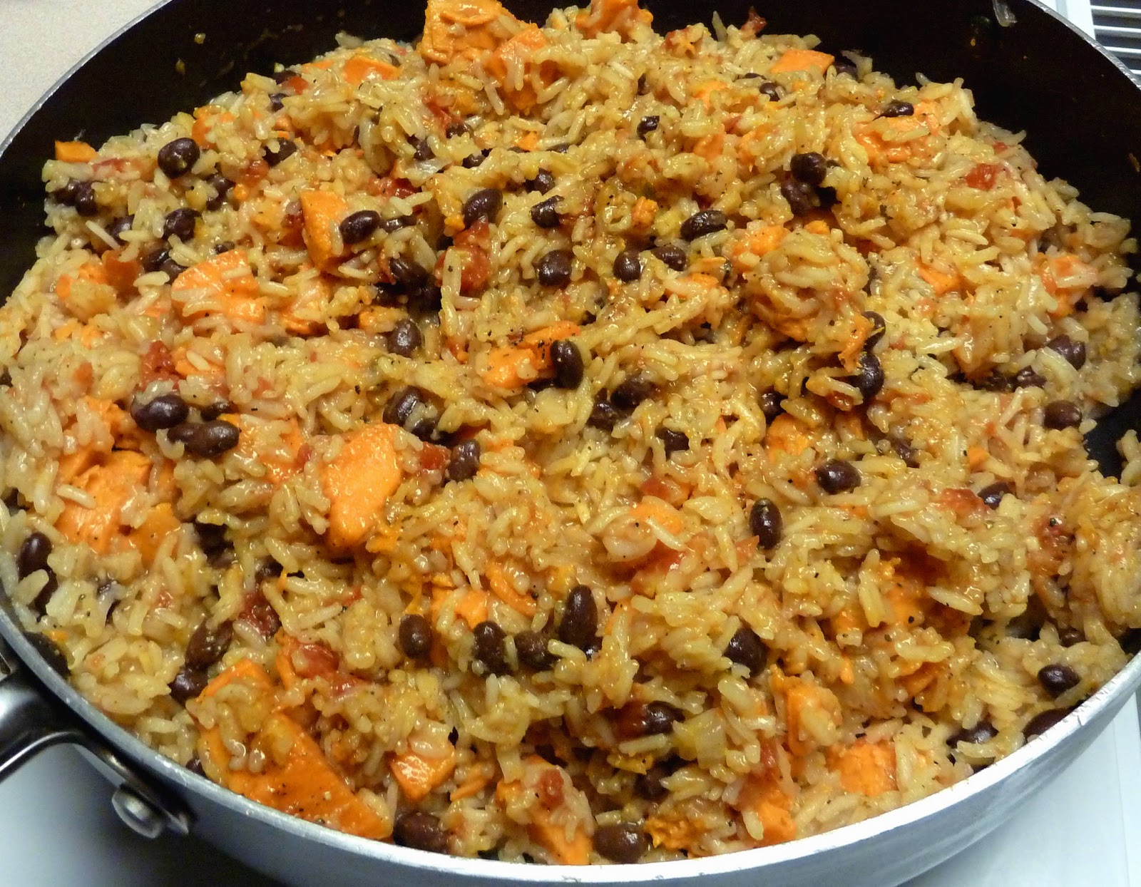 Dinner with Denise Rice with Sweet Potatoes, Black Beans and Chipotle