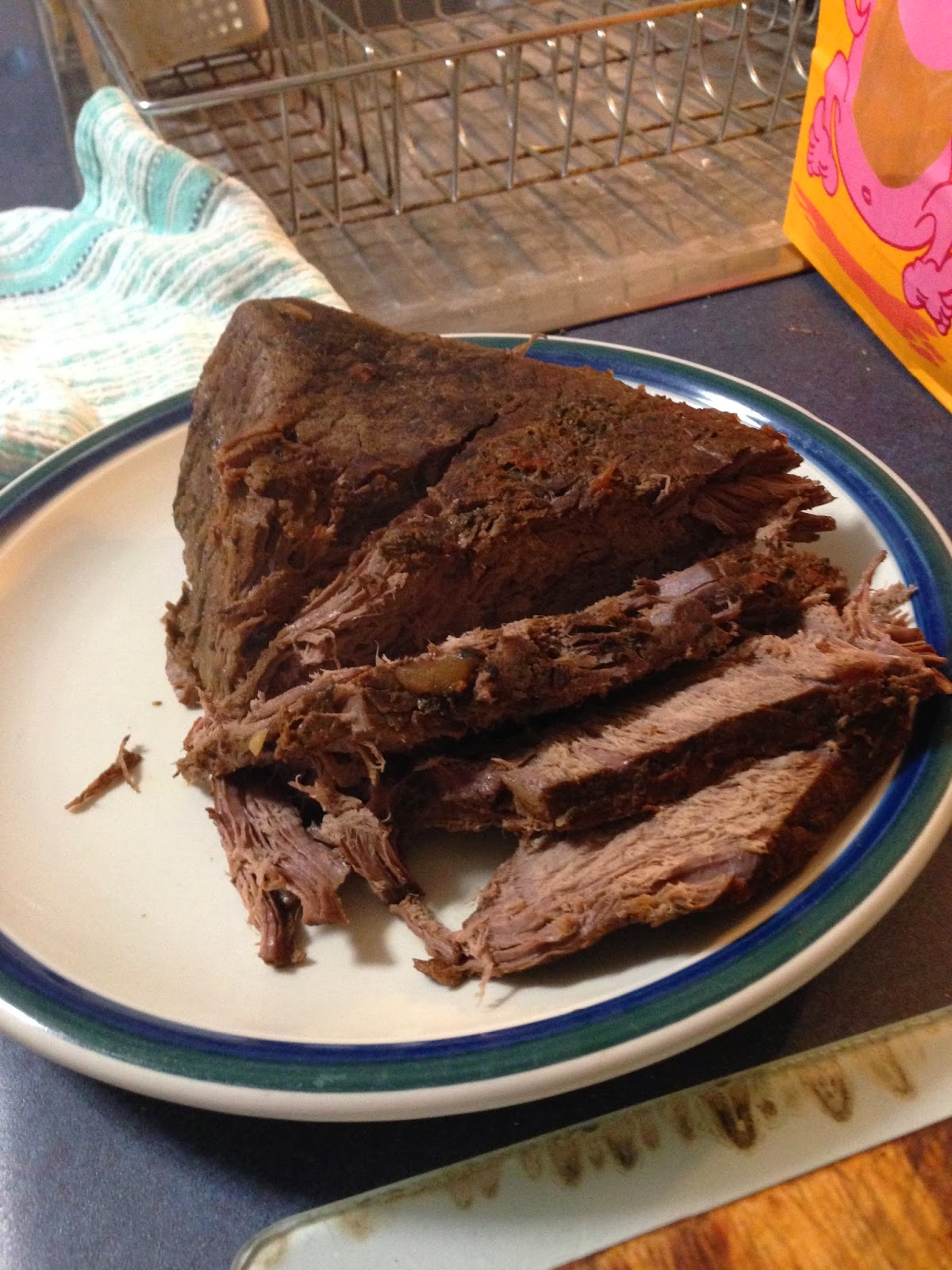 Musings of a Muddled Mum Slow Cooked Roast Beef with Mushroom and Red