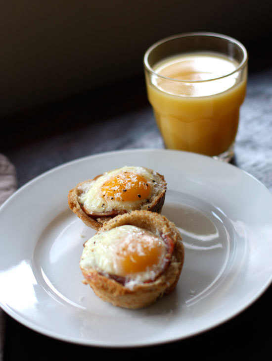 The SoHo Egg and Prosciutto in Toast Cups