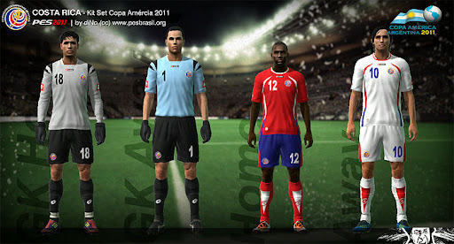 Costa Rica Copa America 2011 Kit Set by diNo