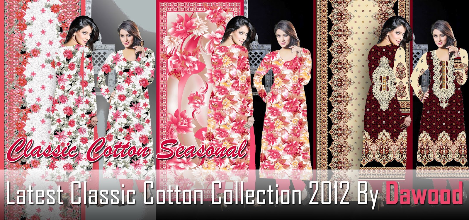 Latest Classic Cotton Collection 2012 By Dawood New Classic Lawn