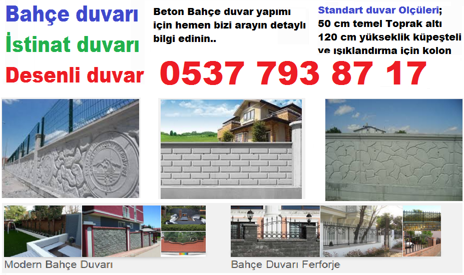 Ankara Bahçe Duvarı 0537 793 8717