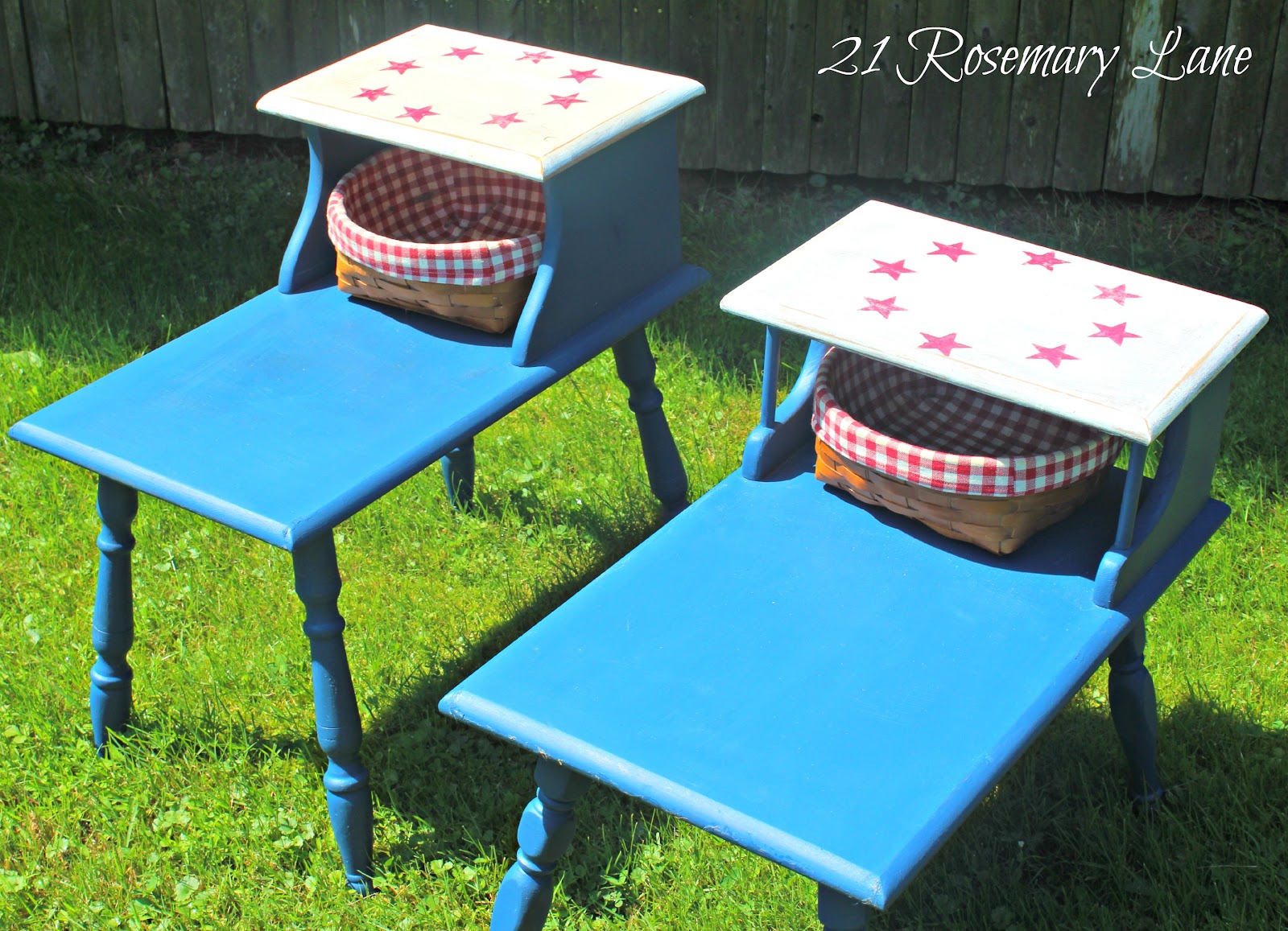 21 Rosemary Lane My Two Tiered End Tables...the Reveal!