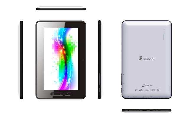 Micromax Funbook Tablet Front & Rear - (2) - Micromax Funbook Tablet Pics - Cheap indian Tablet