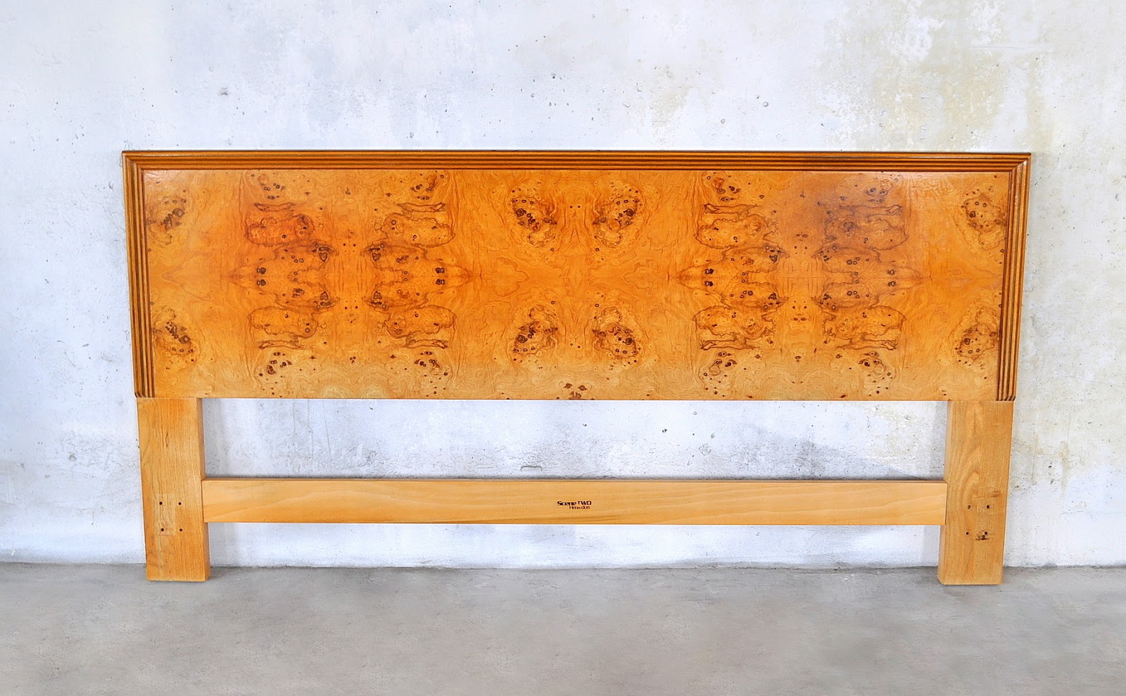 SELECT MODERN Mid Century Modern Burl, Rosewood & Macassar Ebony King