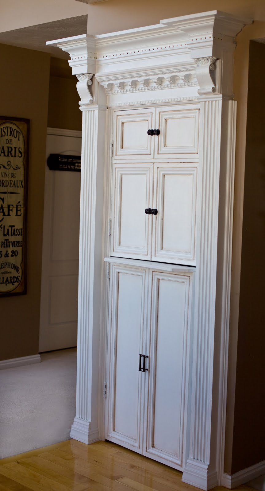 Be Different...Act Normal Faux Pantry Door Makeover
