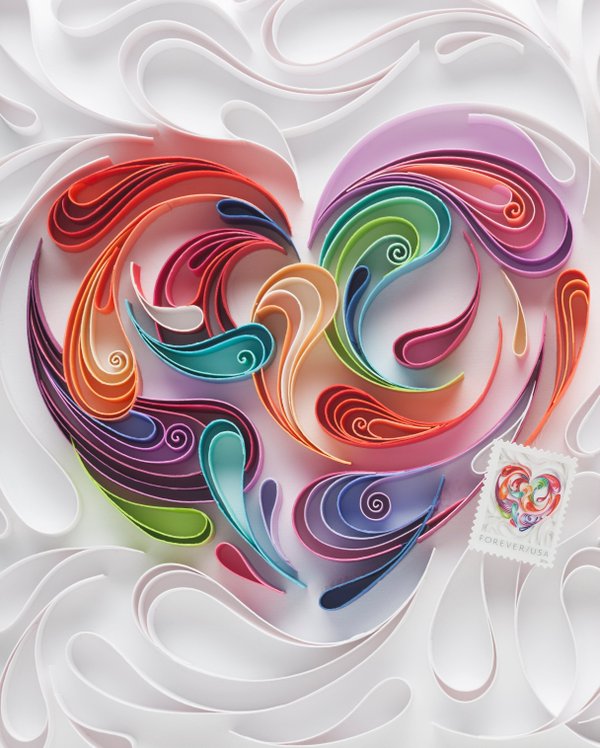 Stories, Stones, and Spirals Love Takes Shape The USPS Heart