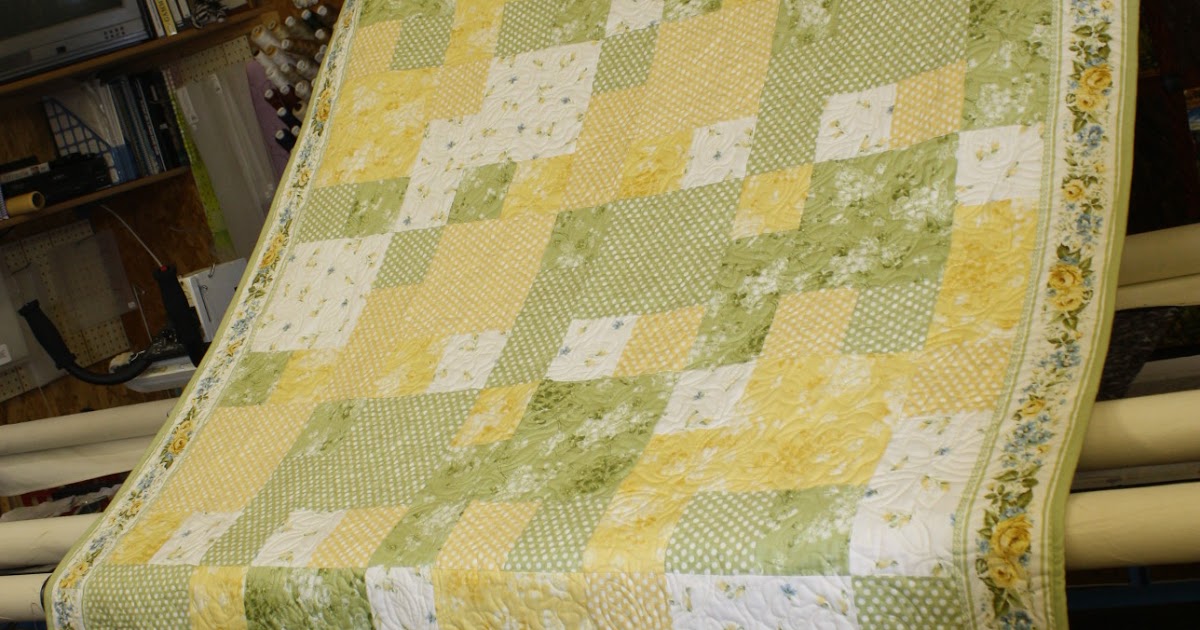 What's Growing in the CottonPatch!! Yellow, Blue & Green Quilt Makes if Feel like Spring!