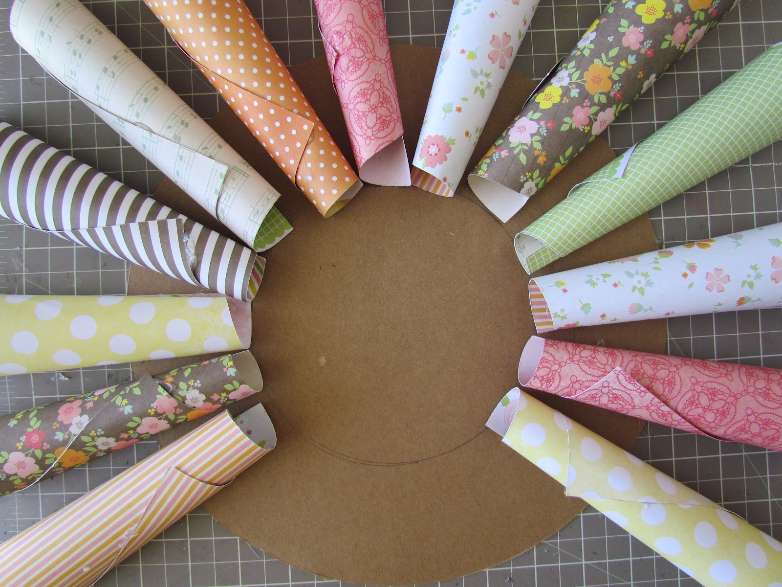 The Paper Variety Tutorial Paper Cone Wreath by Holly!