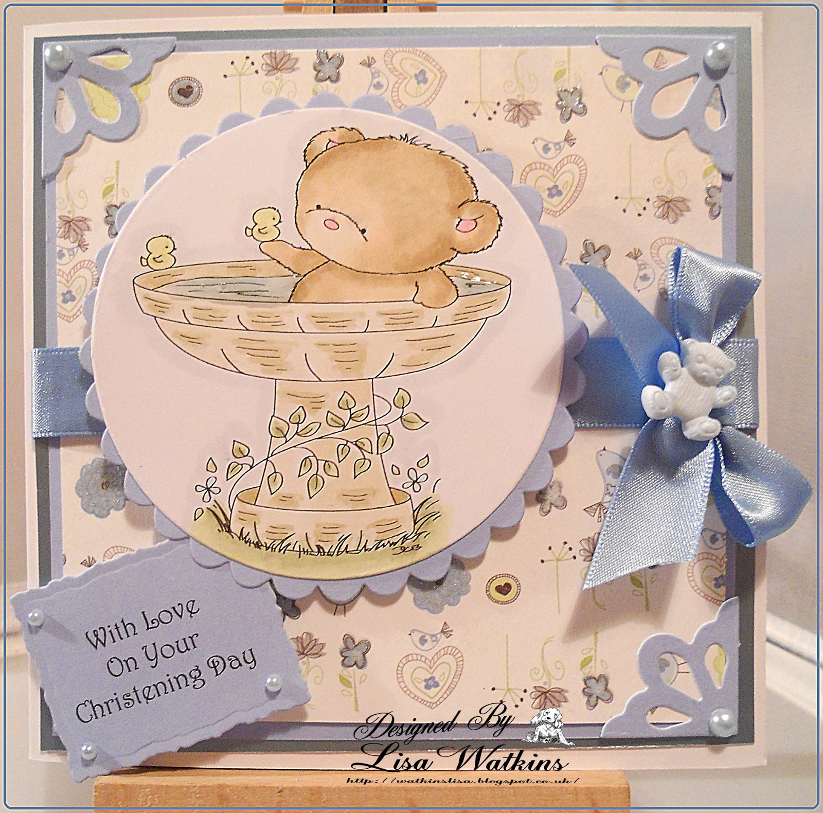 Crafty Corner Commissioned Christening Card