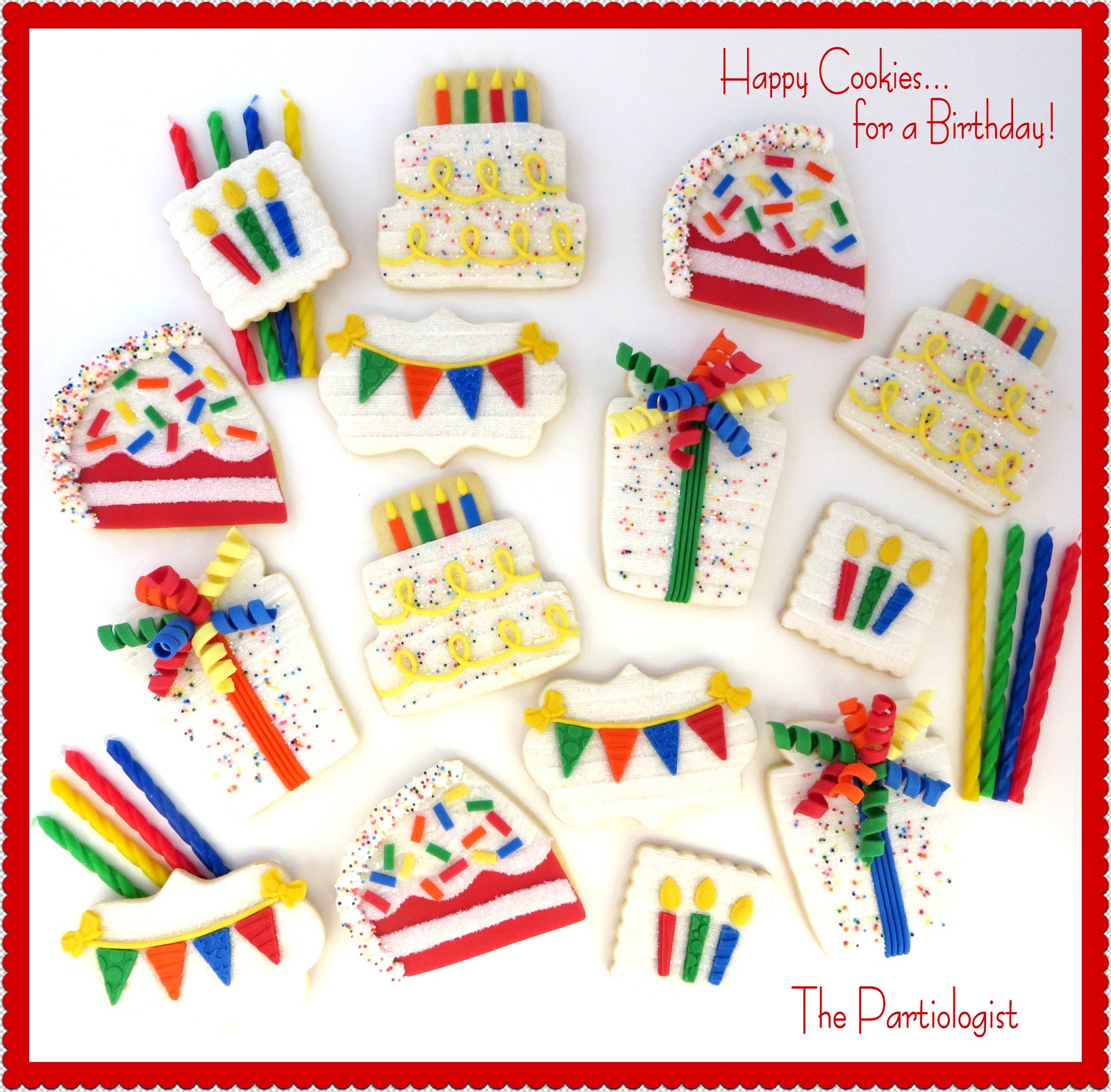 The Partiologist Sprinkle Birthday Cookies!