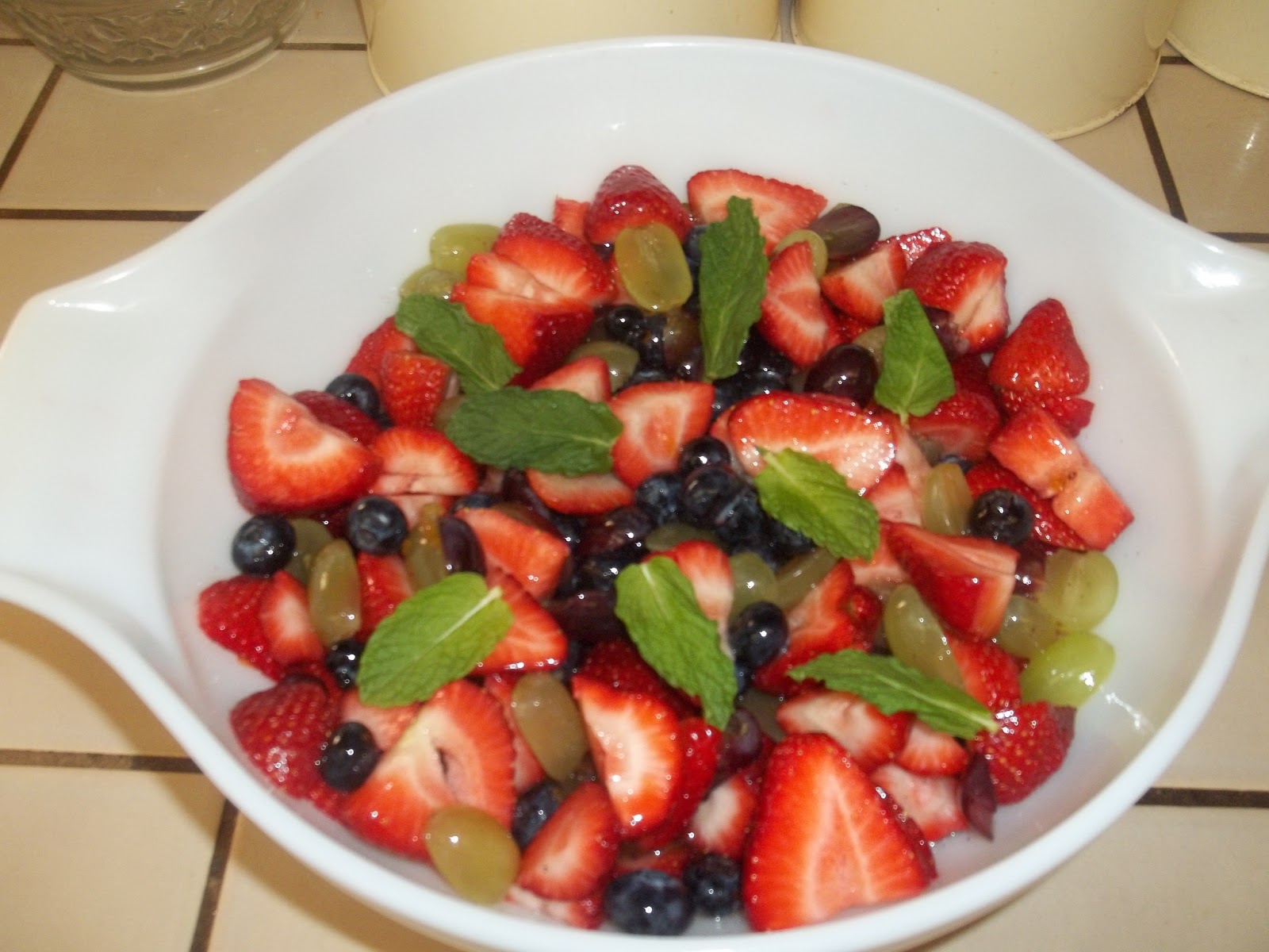 Michelle's Little Piece Of Heaven Fruit Salad with orange and vanilla