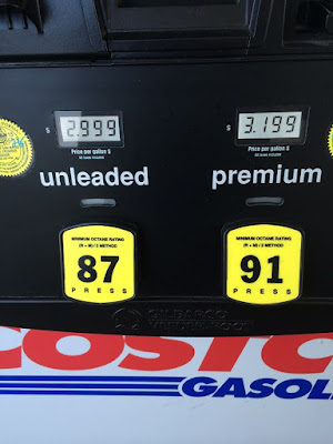 Costco gas for Mar. 17, 2015 at South San Francisco, CA (airport location)