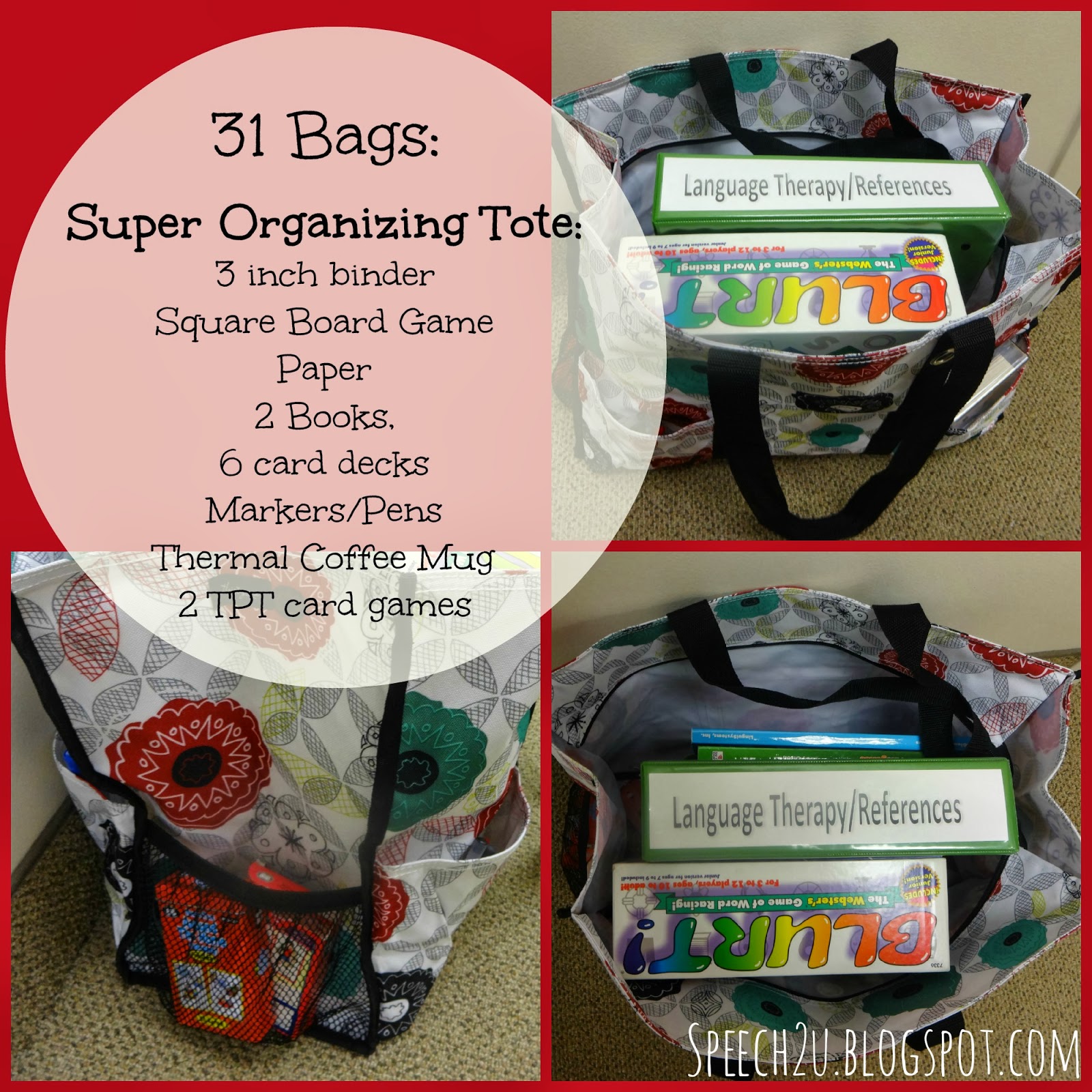 organizing 31 bag