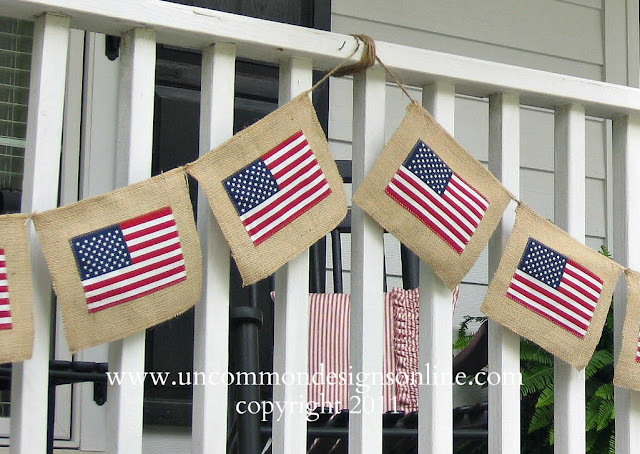 Burlap Flag Banner