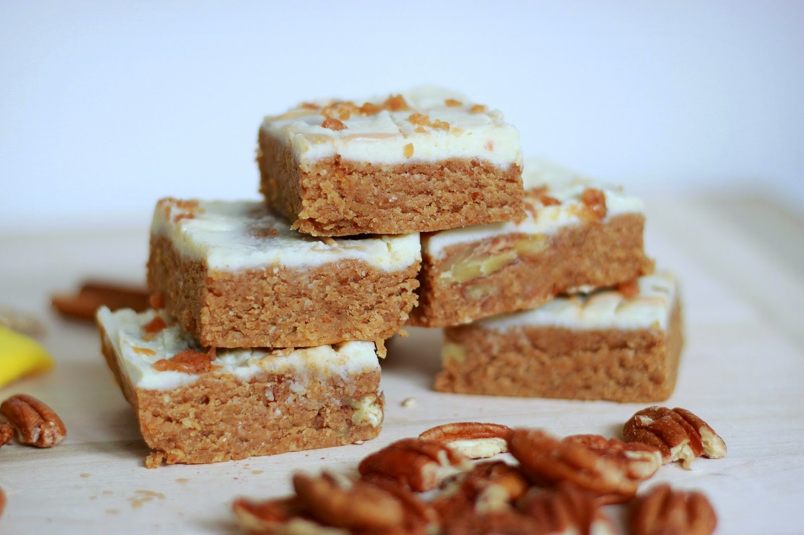 Feeding My Addiction Healthy Cinnamon Bun Squares