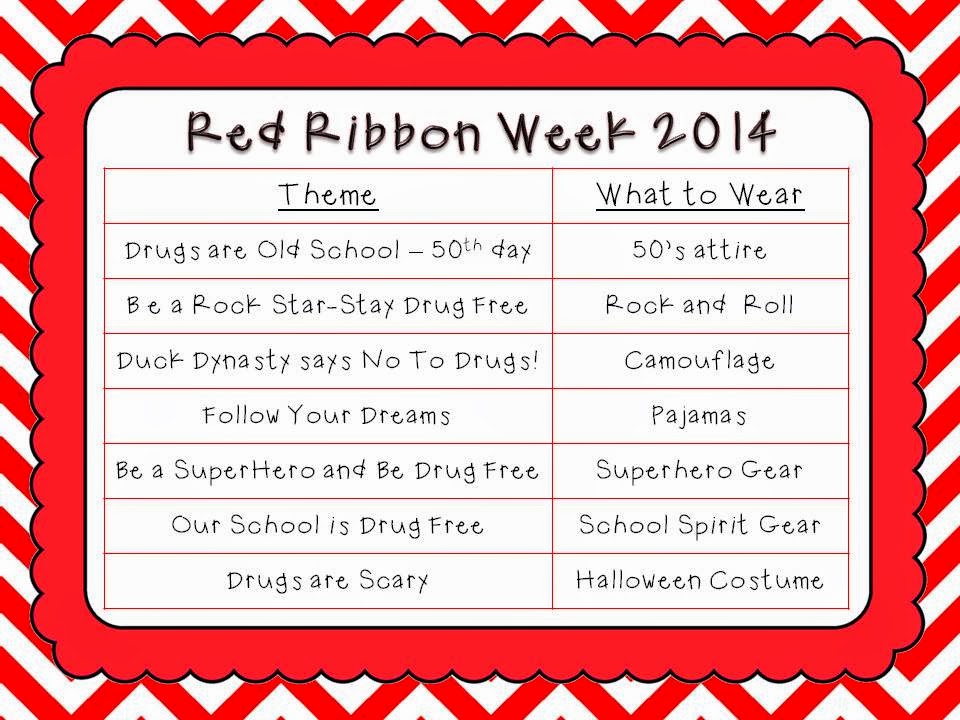 Red Ribbon Week | Kindergarten Korner