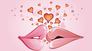 Kissing Lips Love Wallpaper