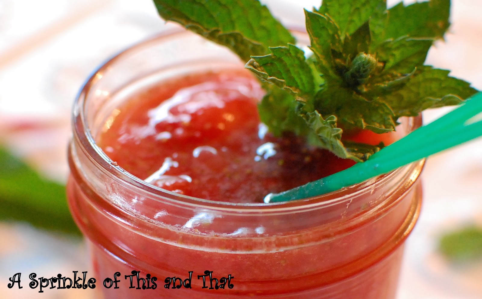 A Sprinkle of This and That Strawberry Lemonade Iced Tea