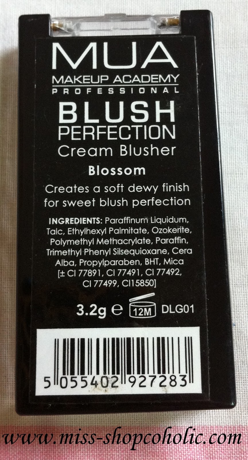 Miss Shopcoholic Review Makeup Academy MUA Blush Perfection Cream Blusher