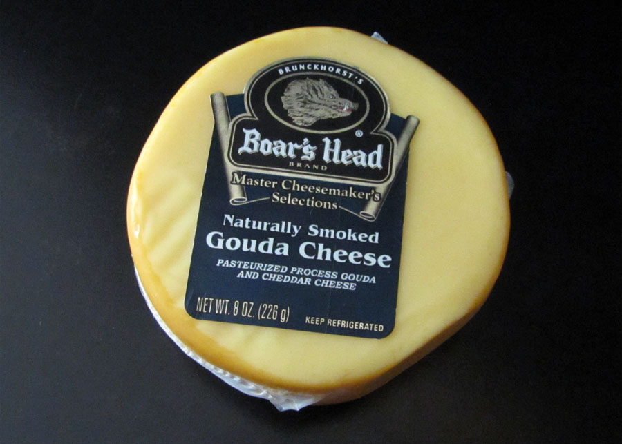 Smells Like Food in Here Boar's Head Naturally Smoked Gouda Cheese