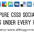 Pure CSS3 Social Share Icons under Every Post 