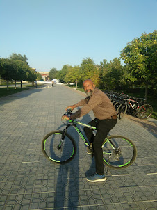 The tourist locale of Registan Square is best explored on a cycle.