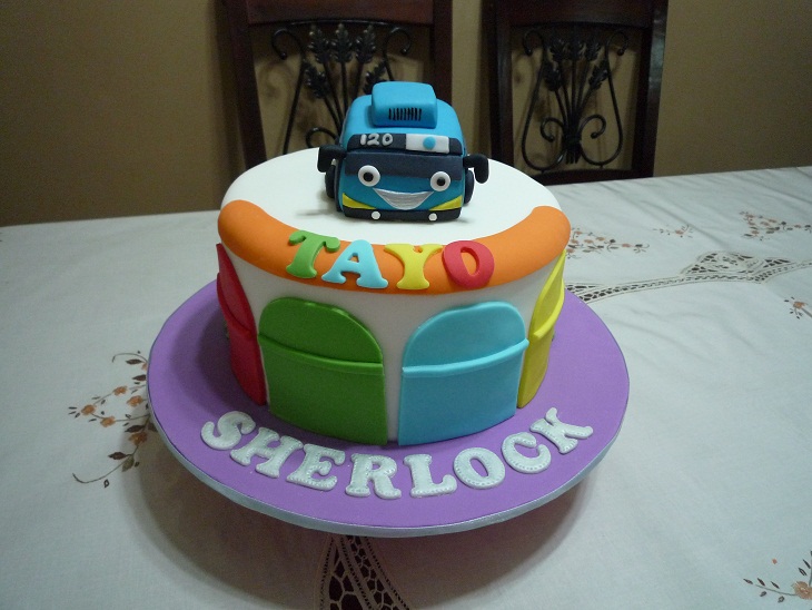 GG Home Biz Cakes & Wedding Cakes Tayo the Little Bus Birthday Cake