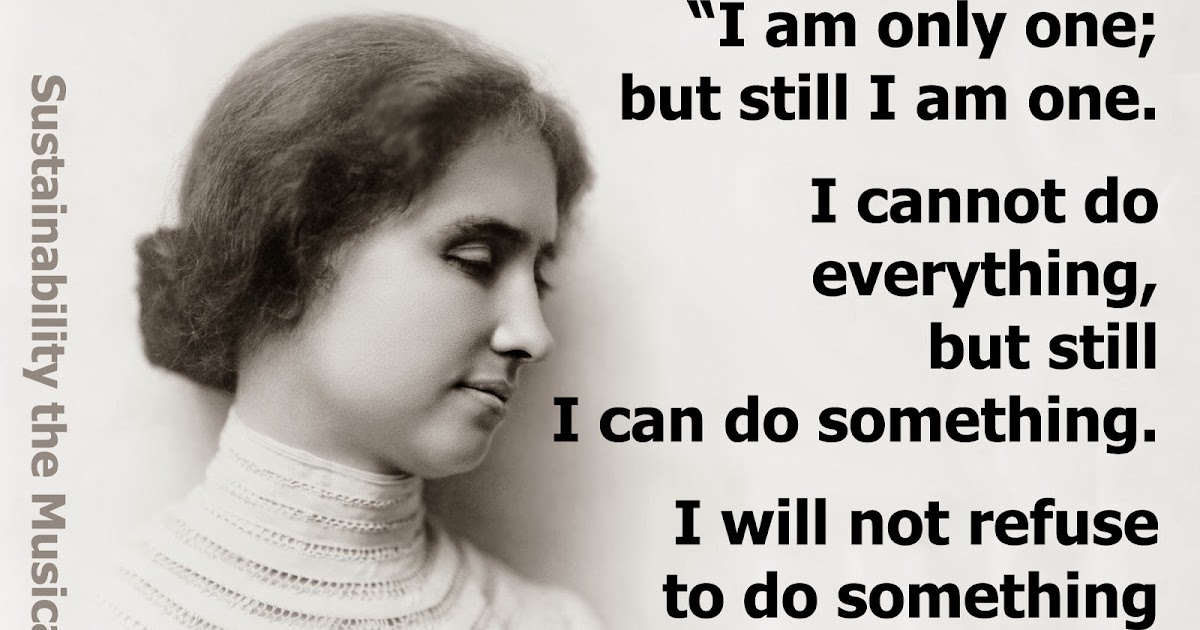 Vanilla Latte: Helen Keller;SYMBOL OF COURAGE