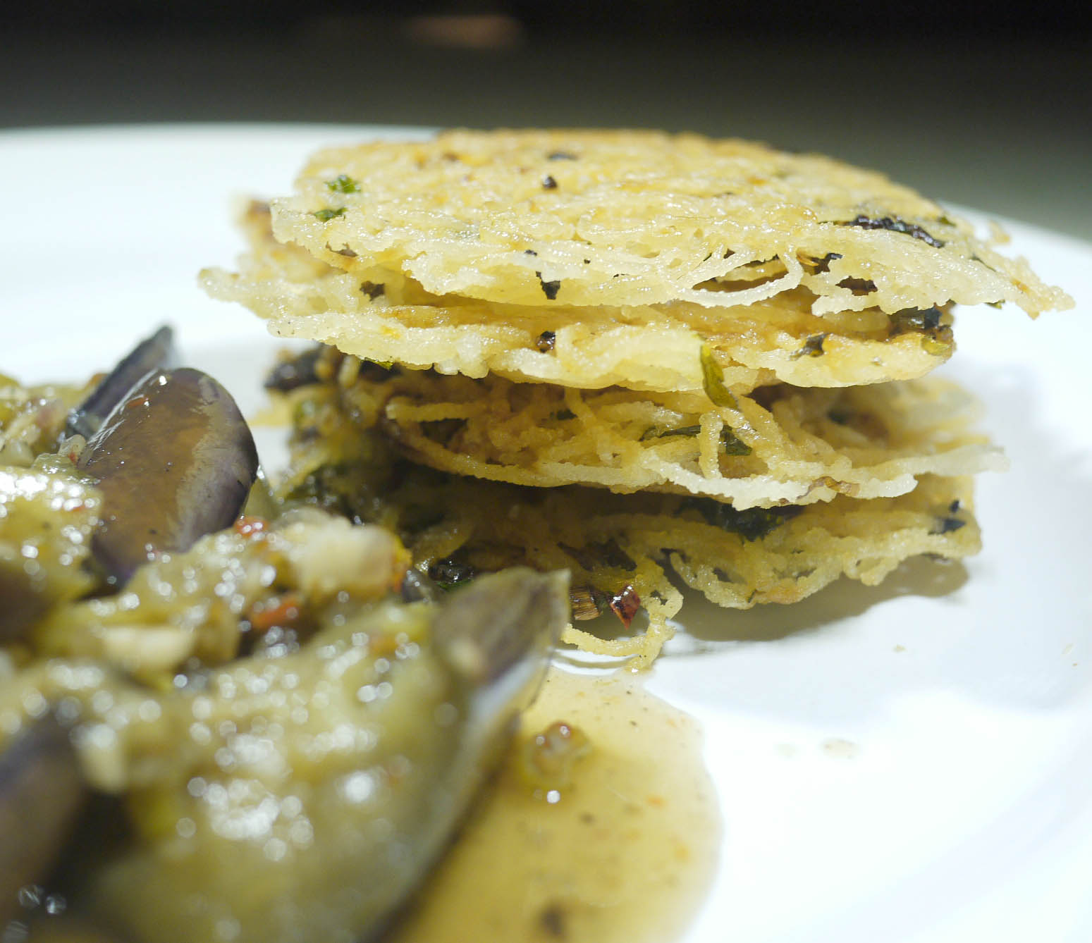 Alf Cooks Vegetarian Crispy Asian Noodle Pancakes