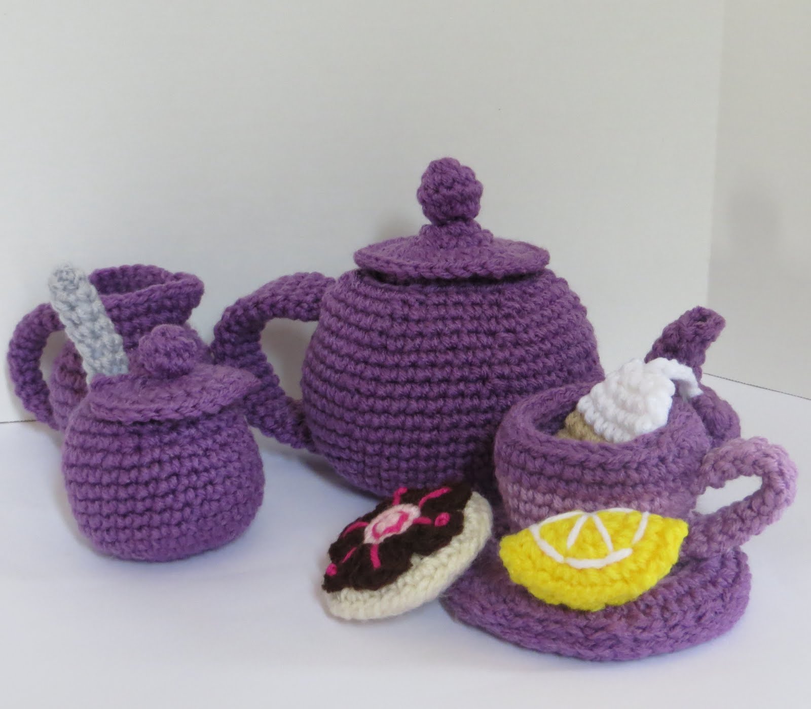 CROCHET N PLAY DESIGNS New Crochet Pattern Tea Set