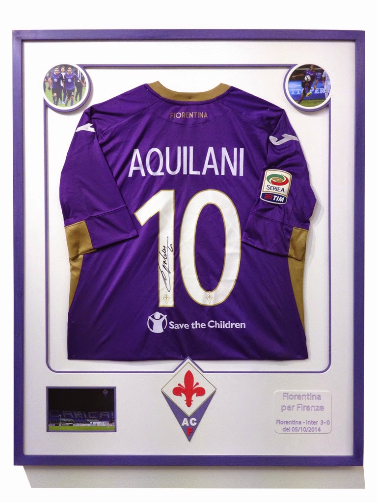 atelieronline.it blog: Maglia di Calcio: cornice per una maglia di calcio  della Fiorentina