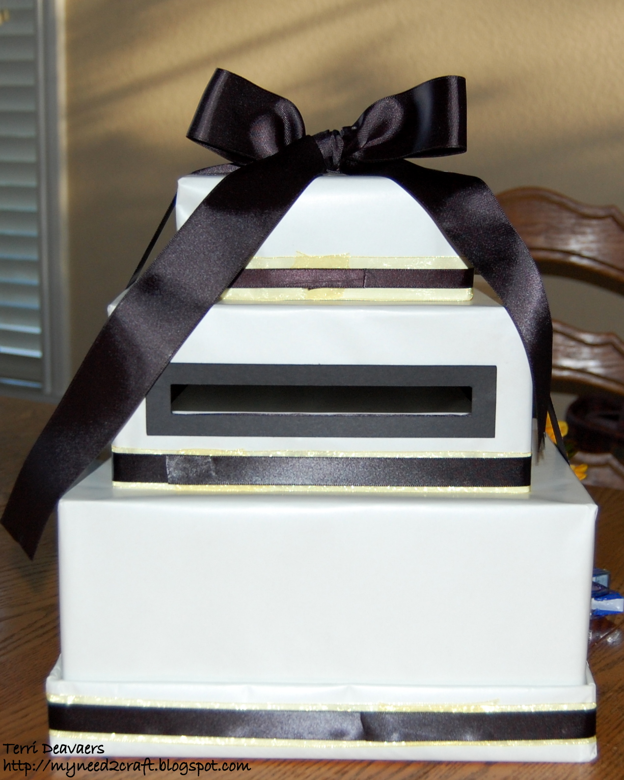 MyNeed2Craft by Terri Deavers Wedding Card Holder...