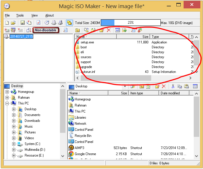 How To Make Windows 7 64 Bit Iso Bootable Using Magiciso Class of