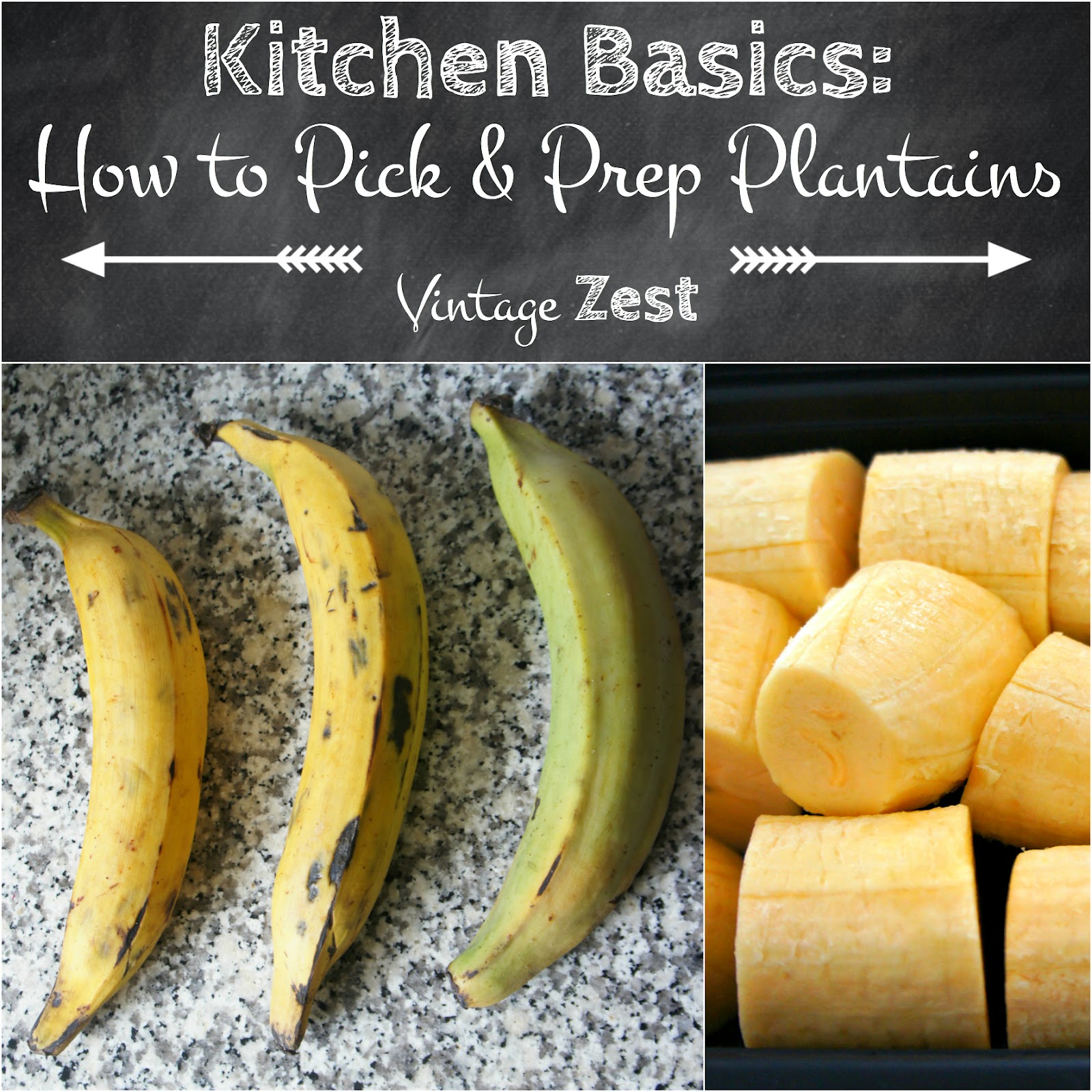 Kitchen Basics: How to Pick & Prep Plantains on Diane's Vintage Zest! #cooking #tip