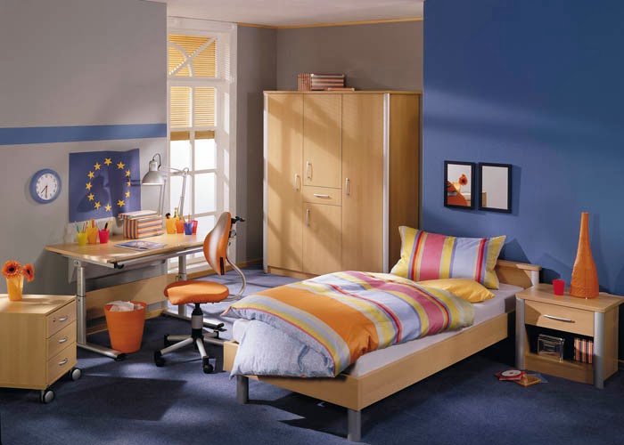 Dormitorio azul para jovencitos adolescentes - Ideas para decorar
