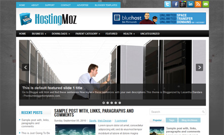 HostingMoz Blogger Template