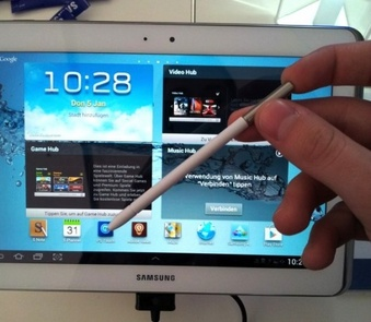 leaked Samsung Galaxy Note 10.1 Show Slot S Pen and Quad-core