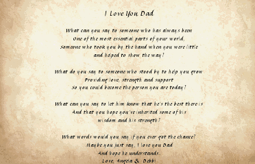 Poems To Dad