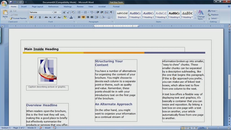 How To Make A Brochure On Microsoft Word 97 Free
