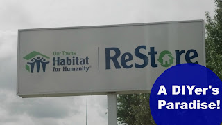 sign+paradise What is a Habitat for Humanity Restore? I’m finding all sorts of new goodies living up here in North Carolina!  I have never experienced a Habitat for Humanity Restore before and now I NEVER want to go back to a place that doesn’t have them.  They have just about EVERYTHING a DIY girl could dream about!