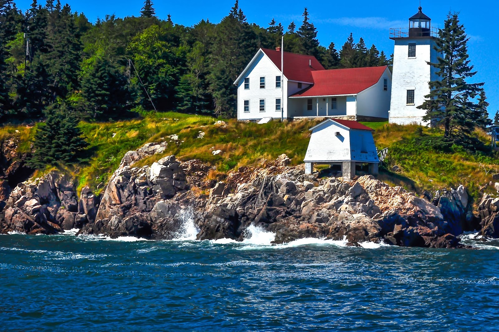 Maine Lighthouses and Beyond Burnt Coat Harbor (Hockamock Head) Lighthouse Swan's Island