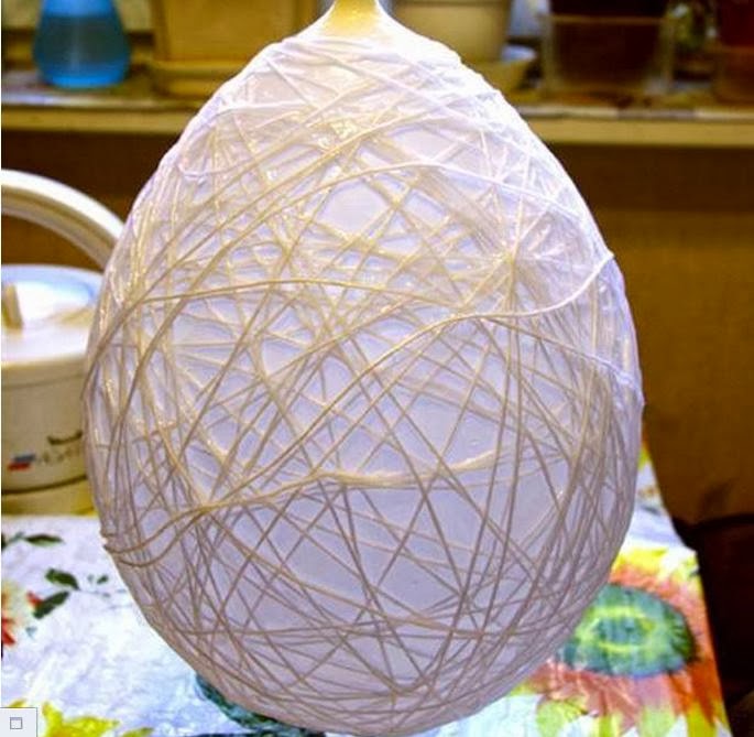 DIY Yarn Made Chandelier The Idea King